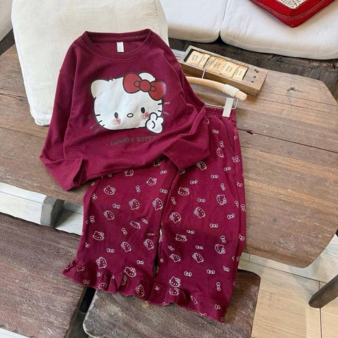 sét bộ kitty size nhỡ 5 màu cho bé gái