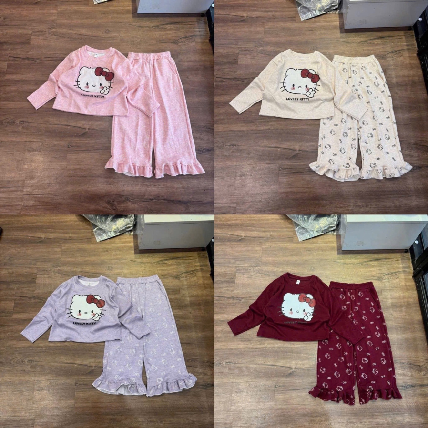 sét bộ kitty size nhỡ 5 màu cho bé gái