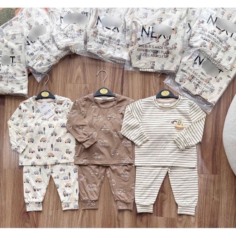 Sét 3bo oto in tràn bé trai dài tay