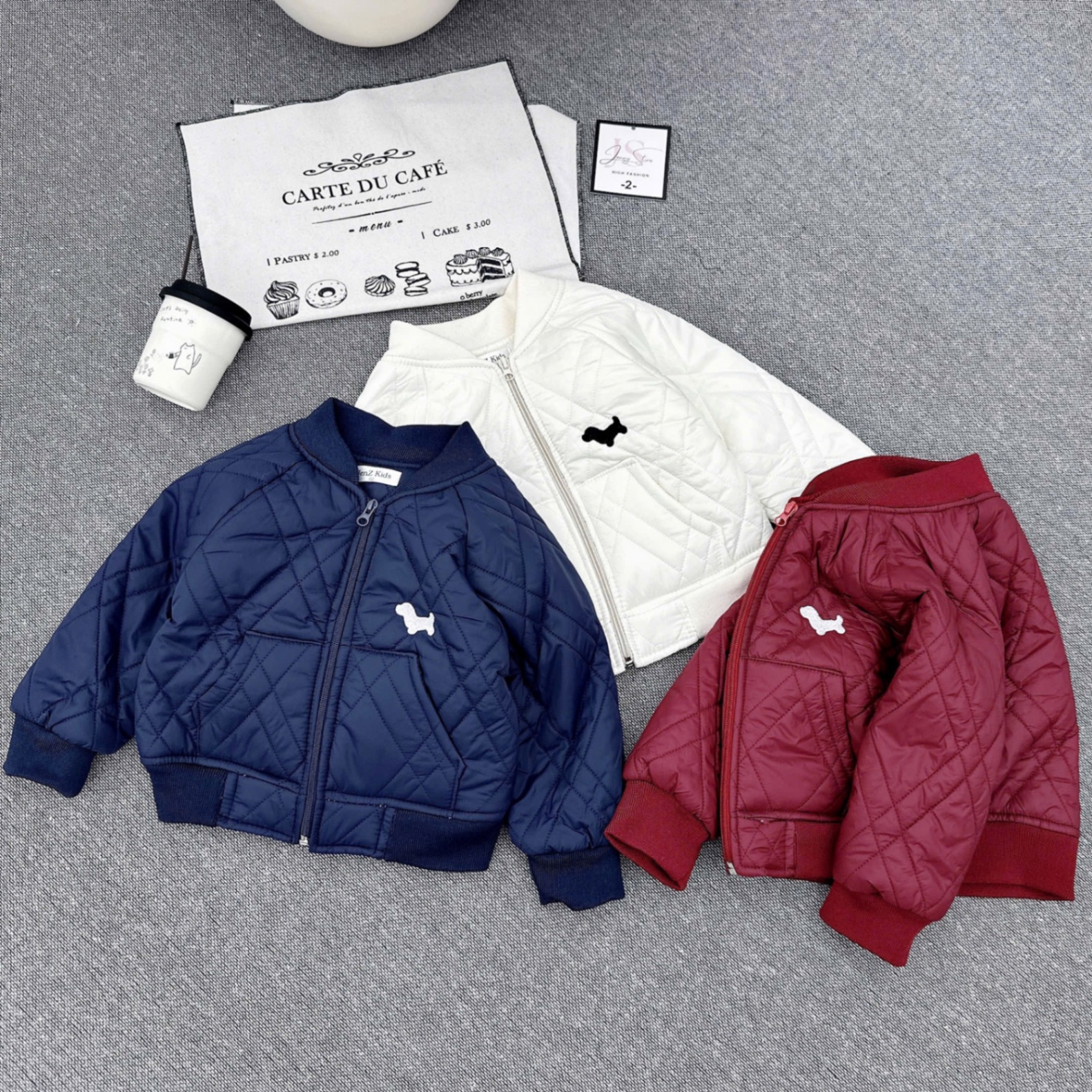 Áo phao trần bông cho bé trai gái