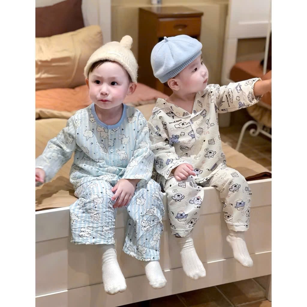 Sét 2b pzm tone xanh /vàng cho bé trai gái