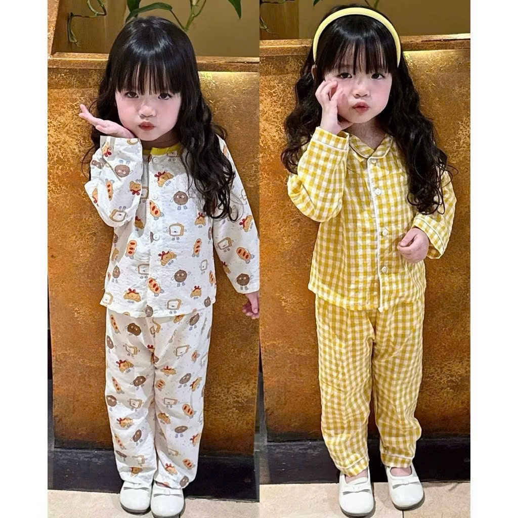 Sét 2b pzm tone xanh /vàng cho bé trai gái