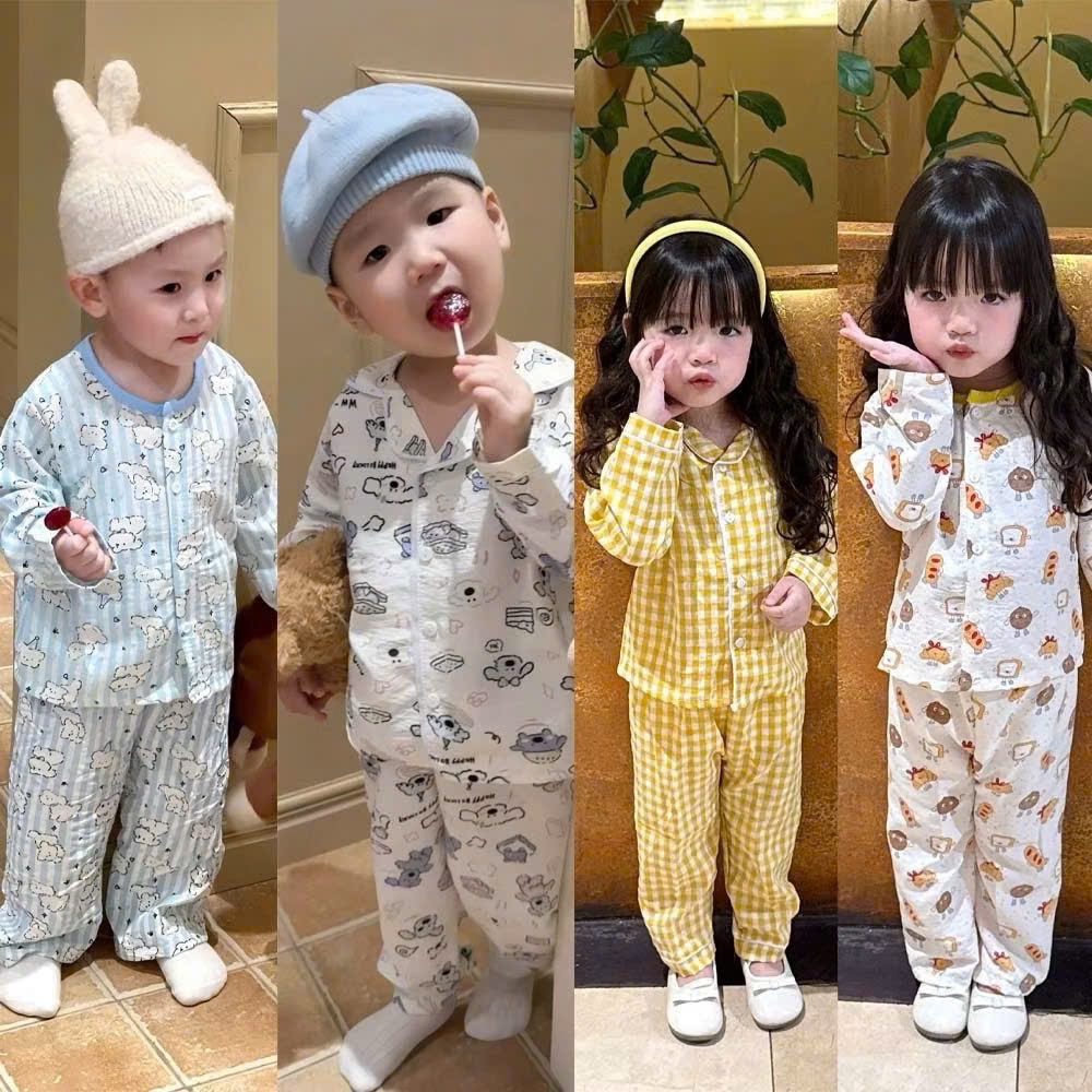 Sét 2b pzm tone xanh /vàng cho bé trai gái