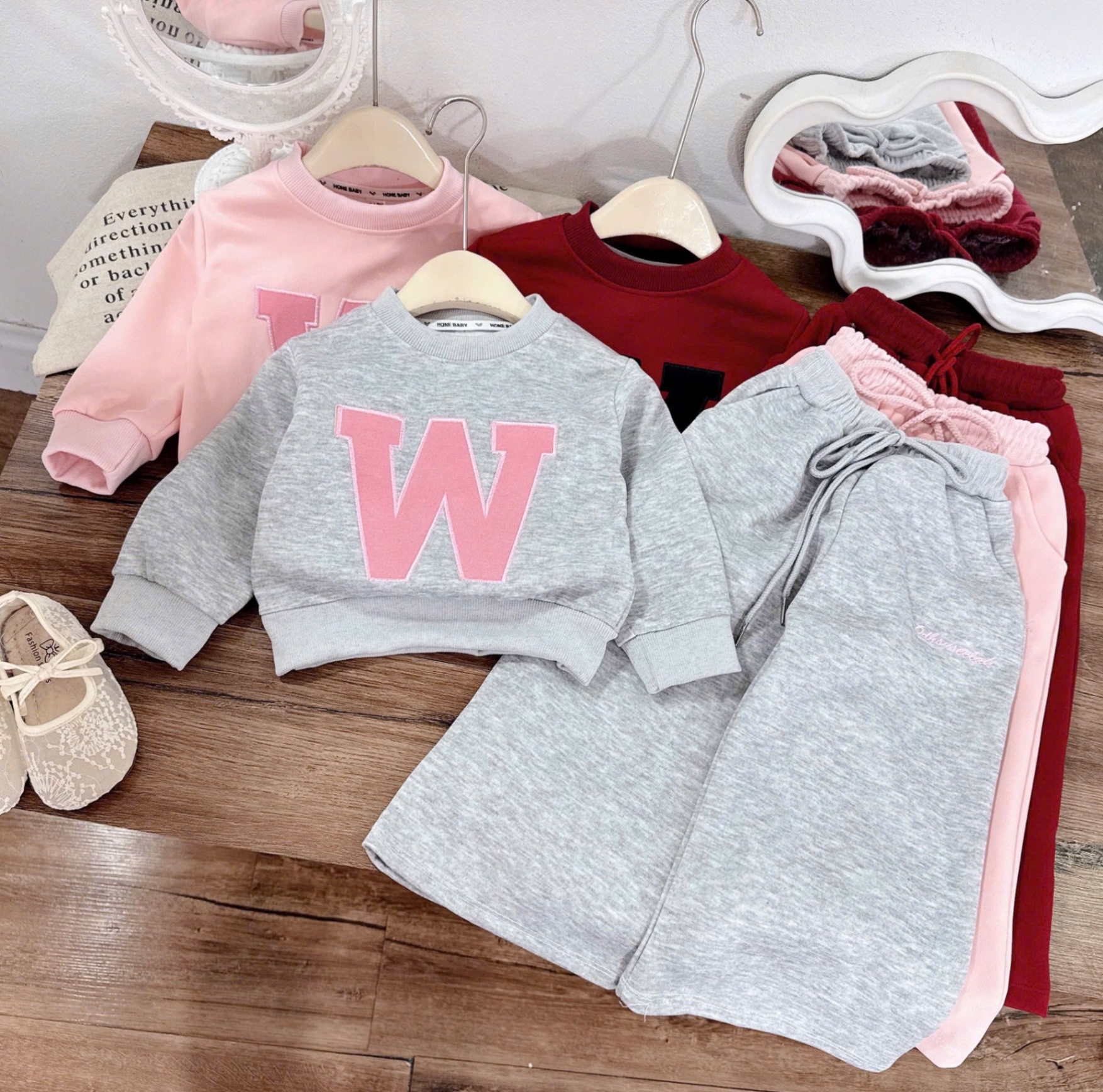 Sét bộ w 3 màu bé gái