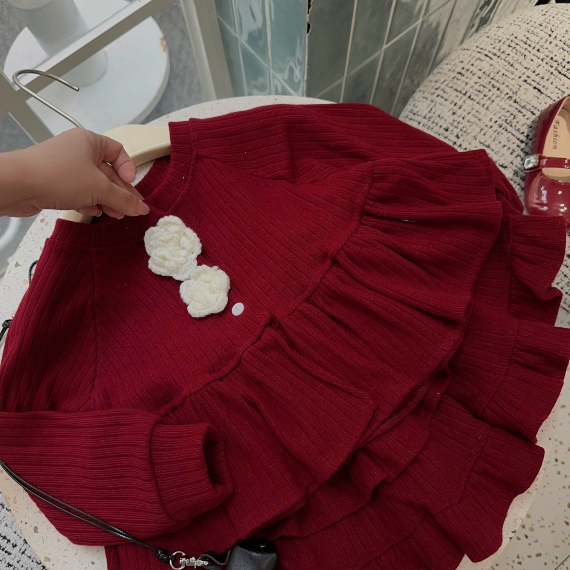 Sét len cúc hoa cv tầng bé gái