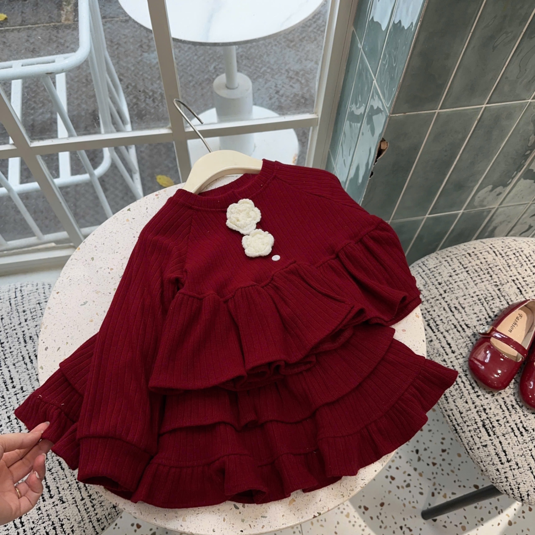 Sét len cúc hoa cv tầng bé gái