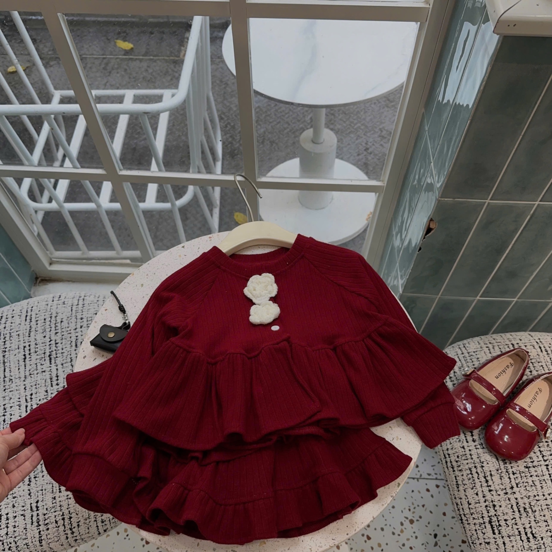 Sét len cúc hoa cv tầng bé gái