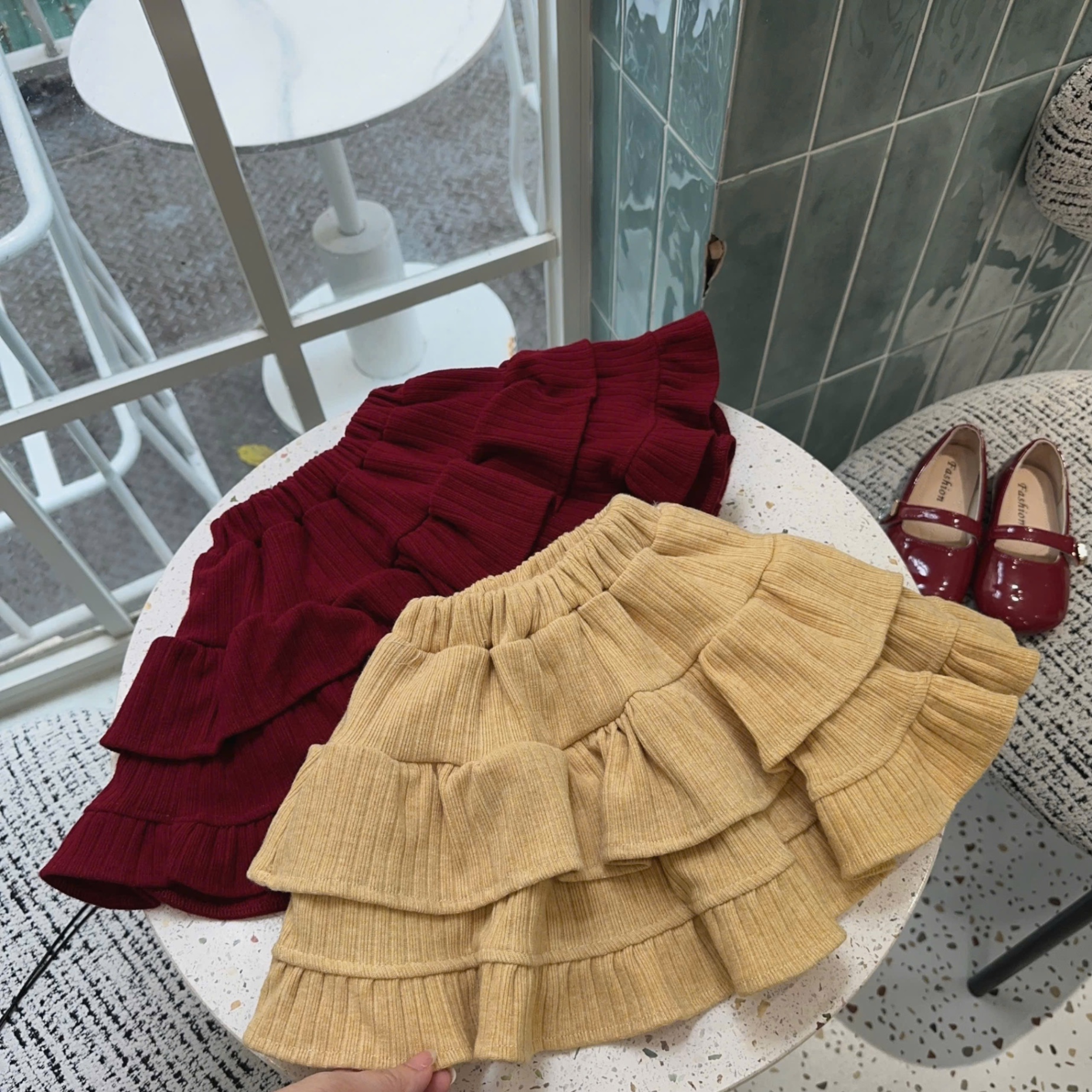 Sét len cúc hoa cv tầng bé gái