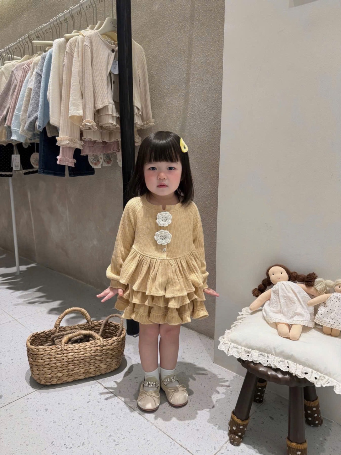 Sét len cúc hoa cv tầng bé gái