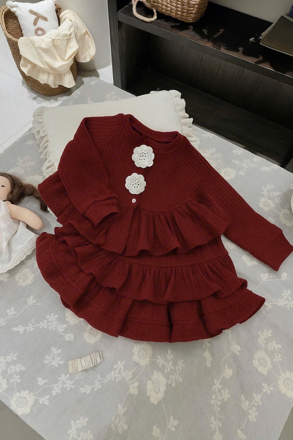 Sét len cúc hoa cv tầng bé gái