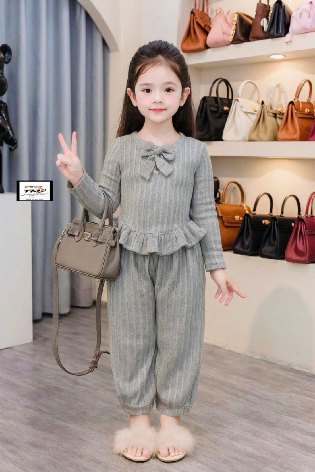 Sét bộ len tăm tm bé gái