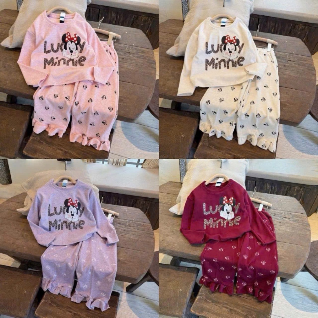 Sét bộ lumie 4 màu bé gái