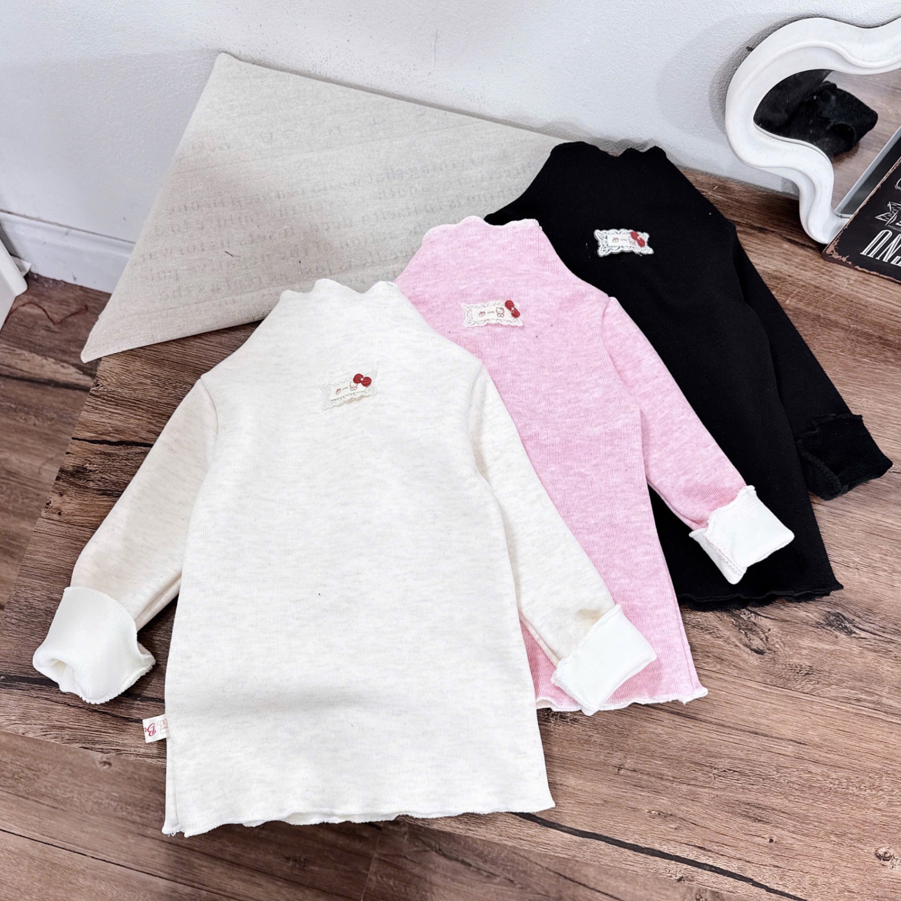 Sét 3 áo lót lông mịn bé gái