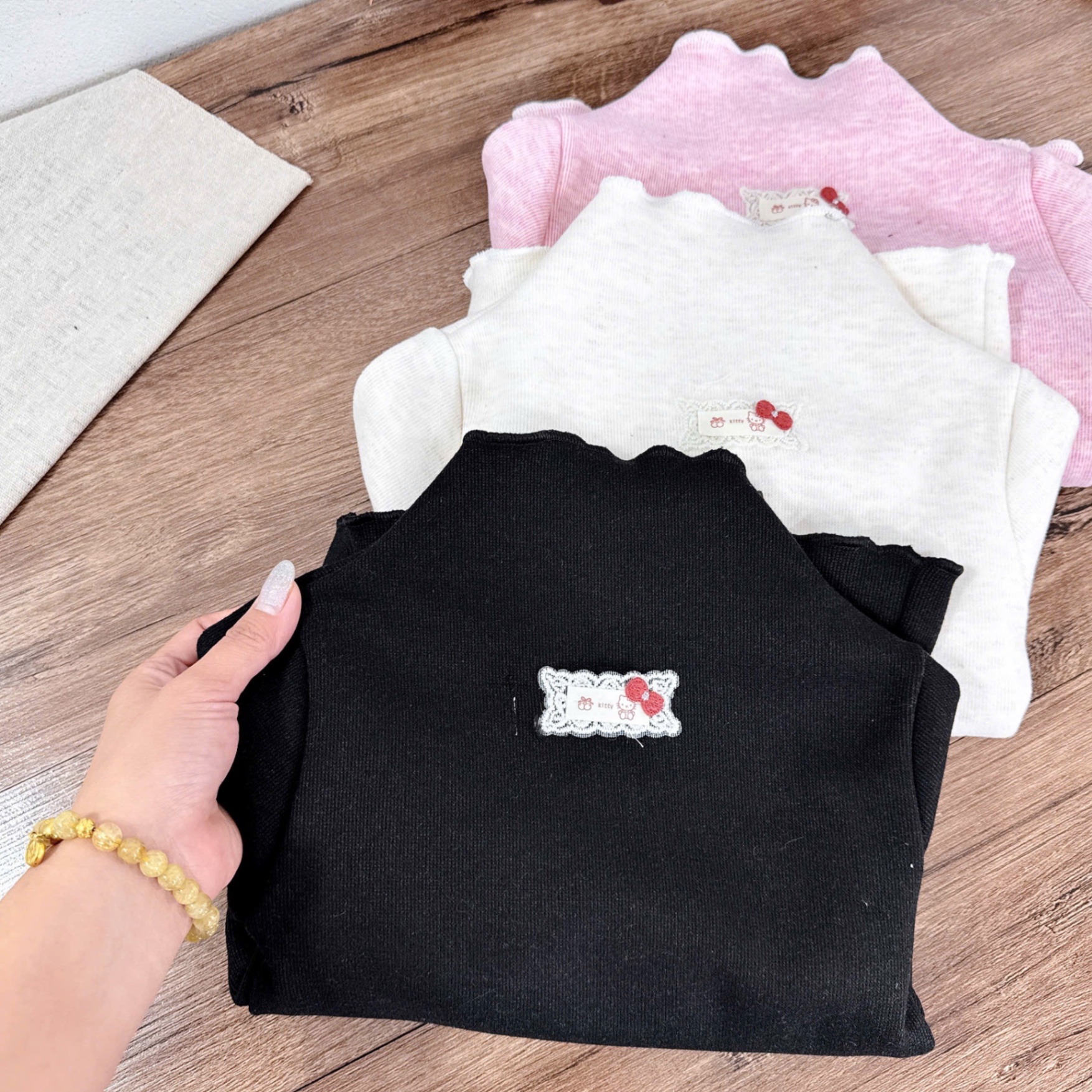 Sét 3 áo lót lông mịn bé gái