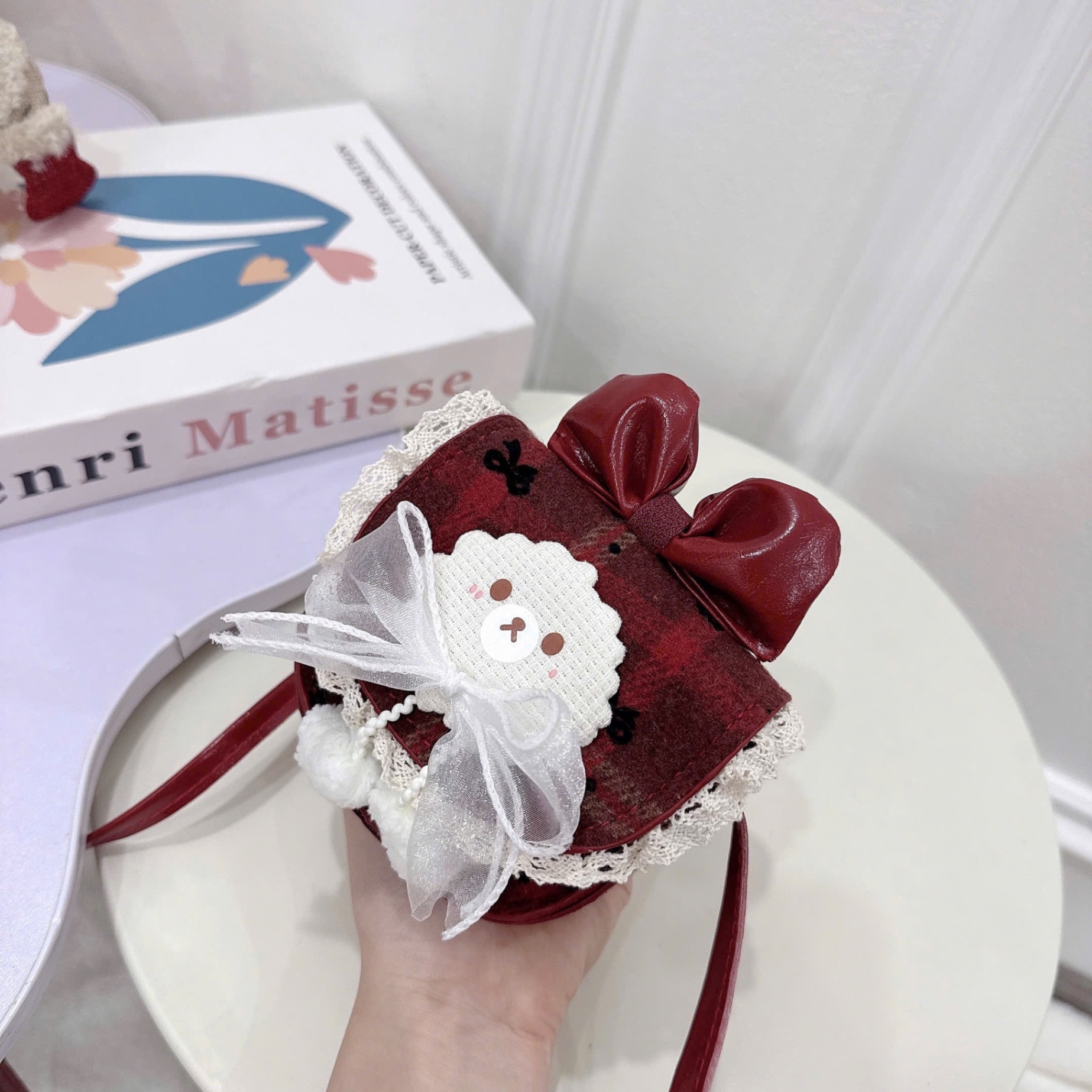 Túi caro hình nơ bé gái