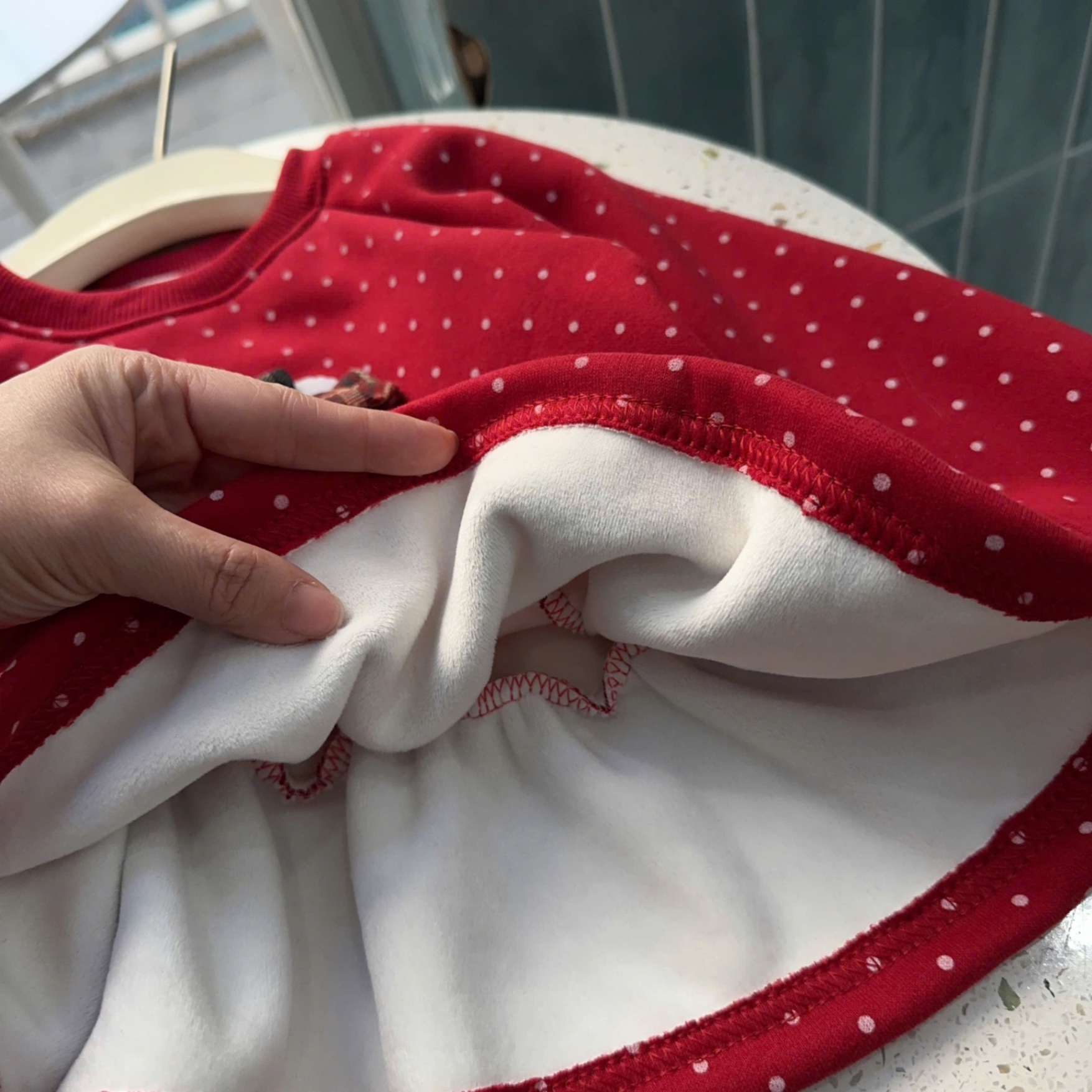 Sét bộ nỉ chấm bi kitty lót nỉ lông quần legging bé gái