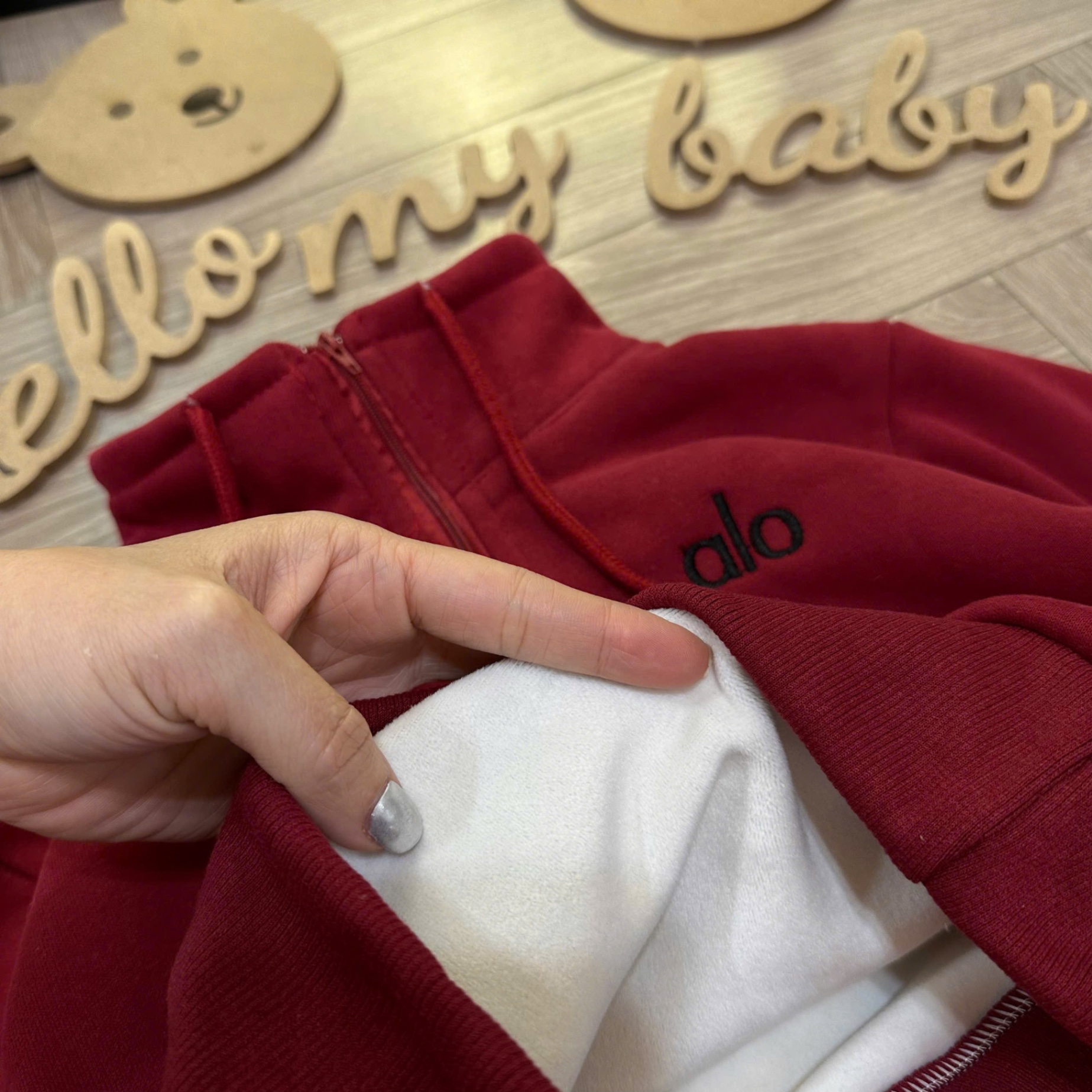 Bộ nỉ lót lông mịn alo quần xuông bé gái