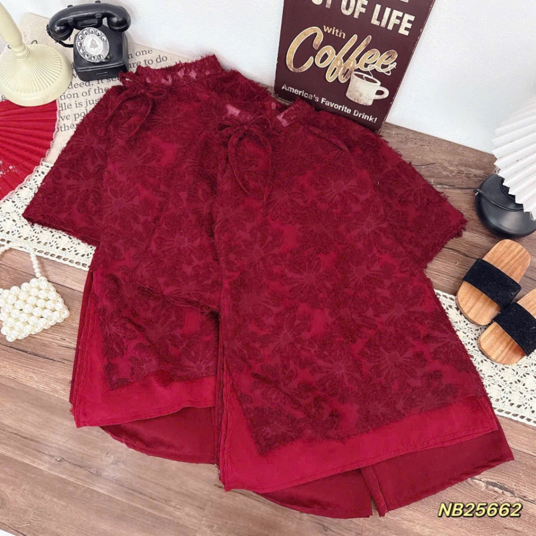 Sét áo dài lông mịn nb bé gái