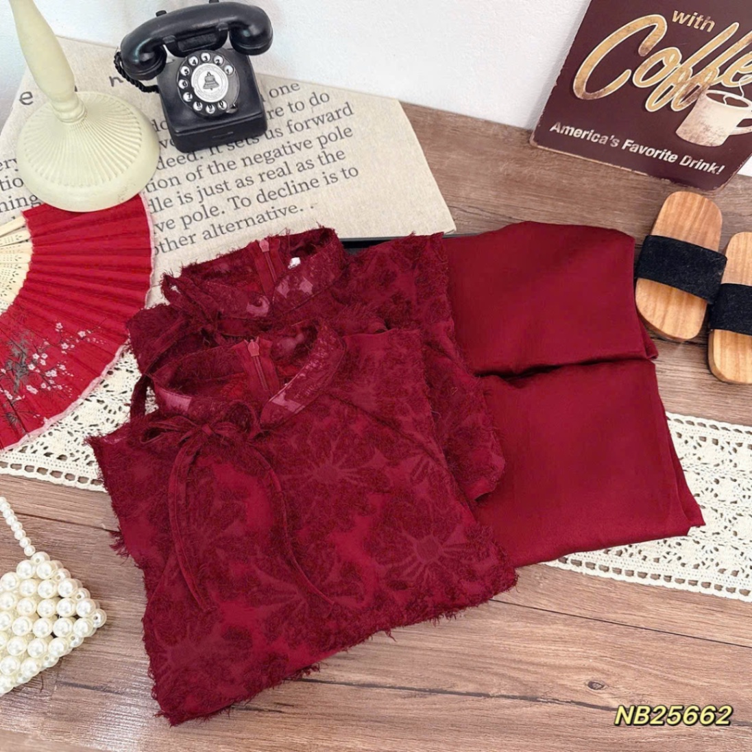 Sét áo dài lông mịn nb bé gái