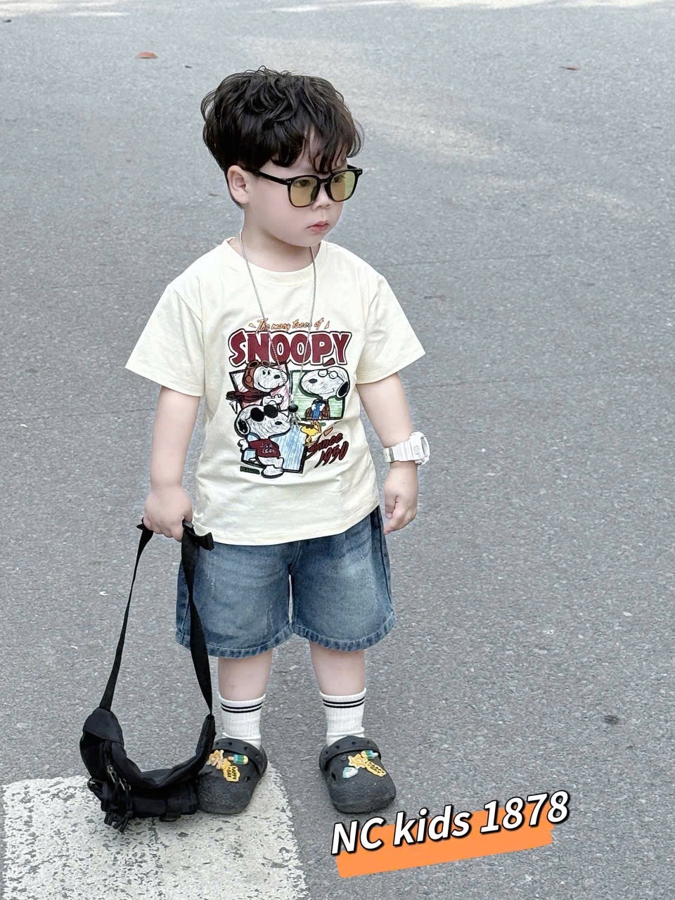 Bộ áo cotton snoopy quần