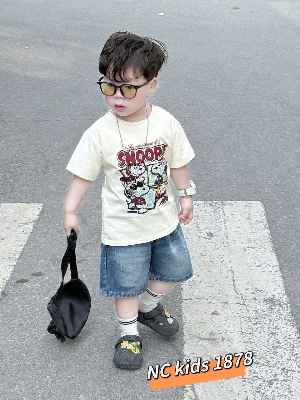 Bộ áo cotton snoopy quần