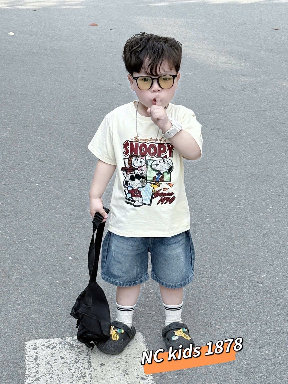 Bộ áo cotton snoopy quần