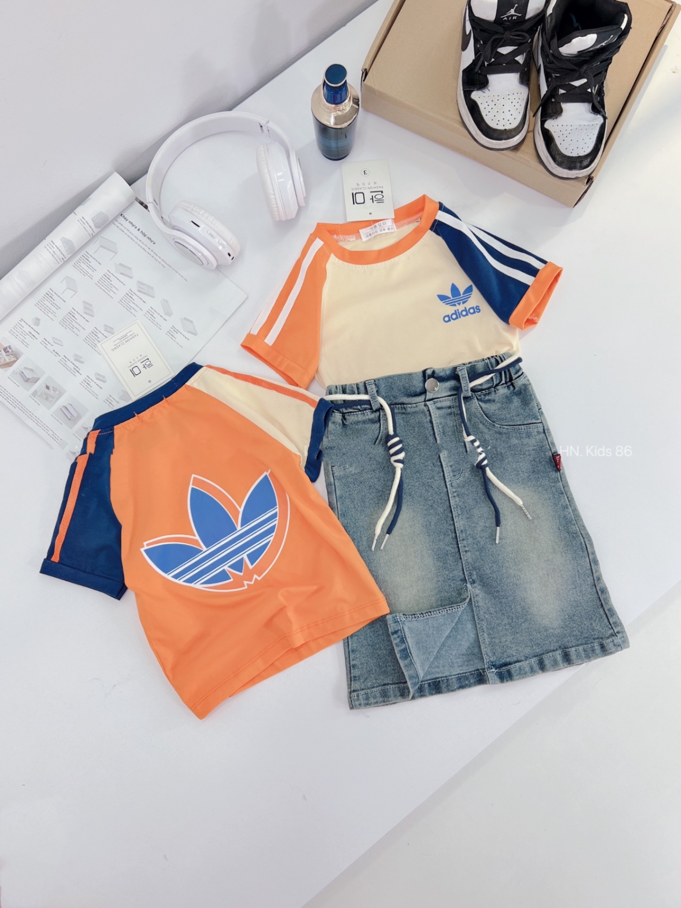 Sét áo das cam cv bò bé gái