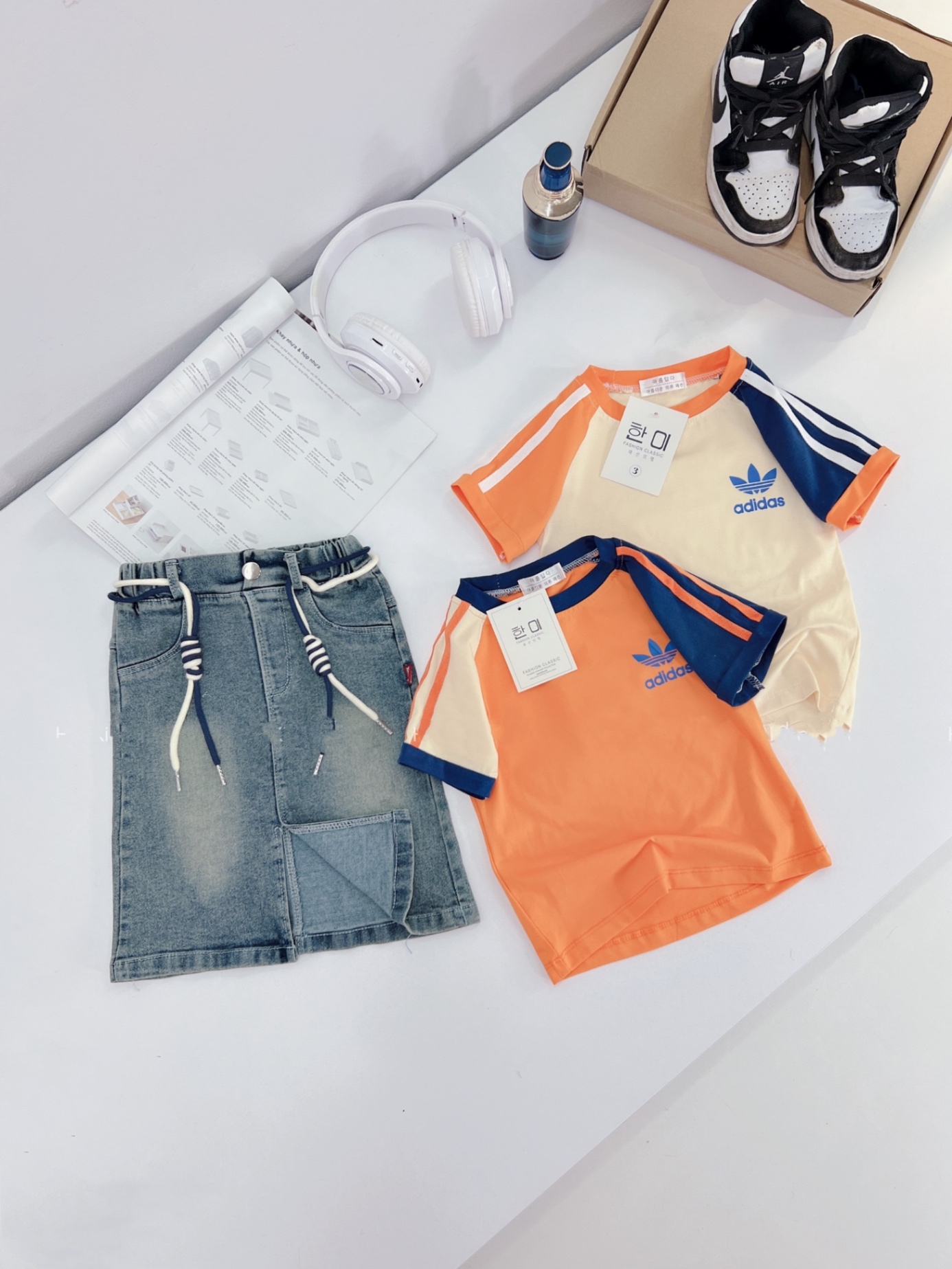 Sét áo das cam cv bò bé gái