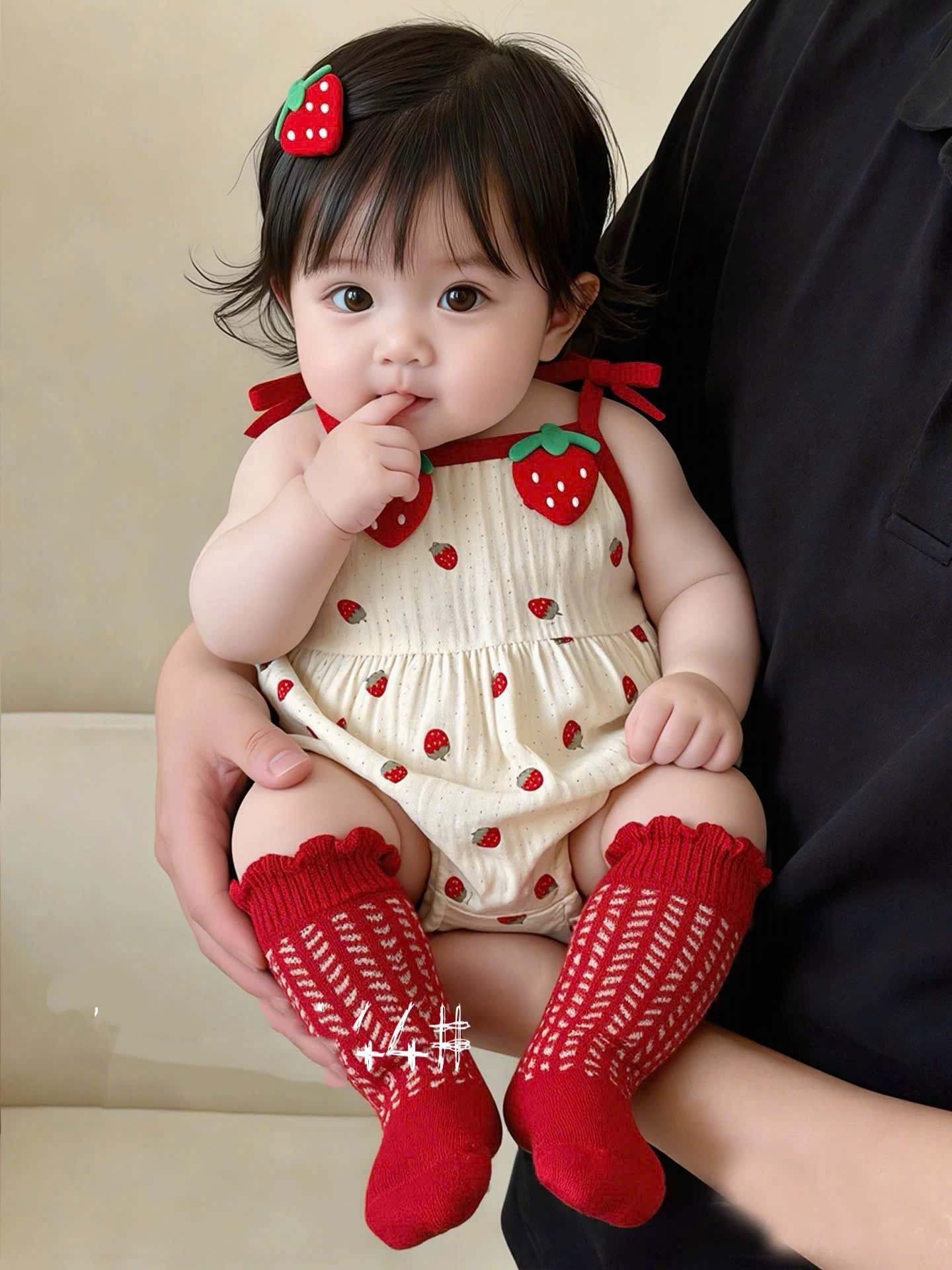 Body xô dâu tây cho bé gái