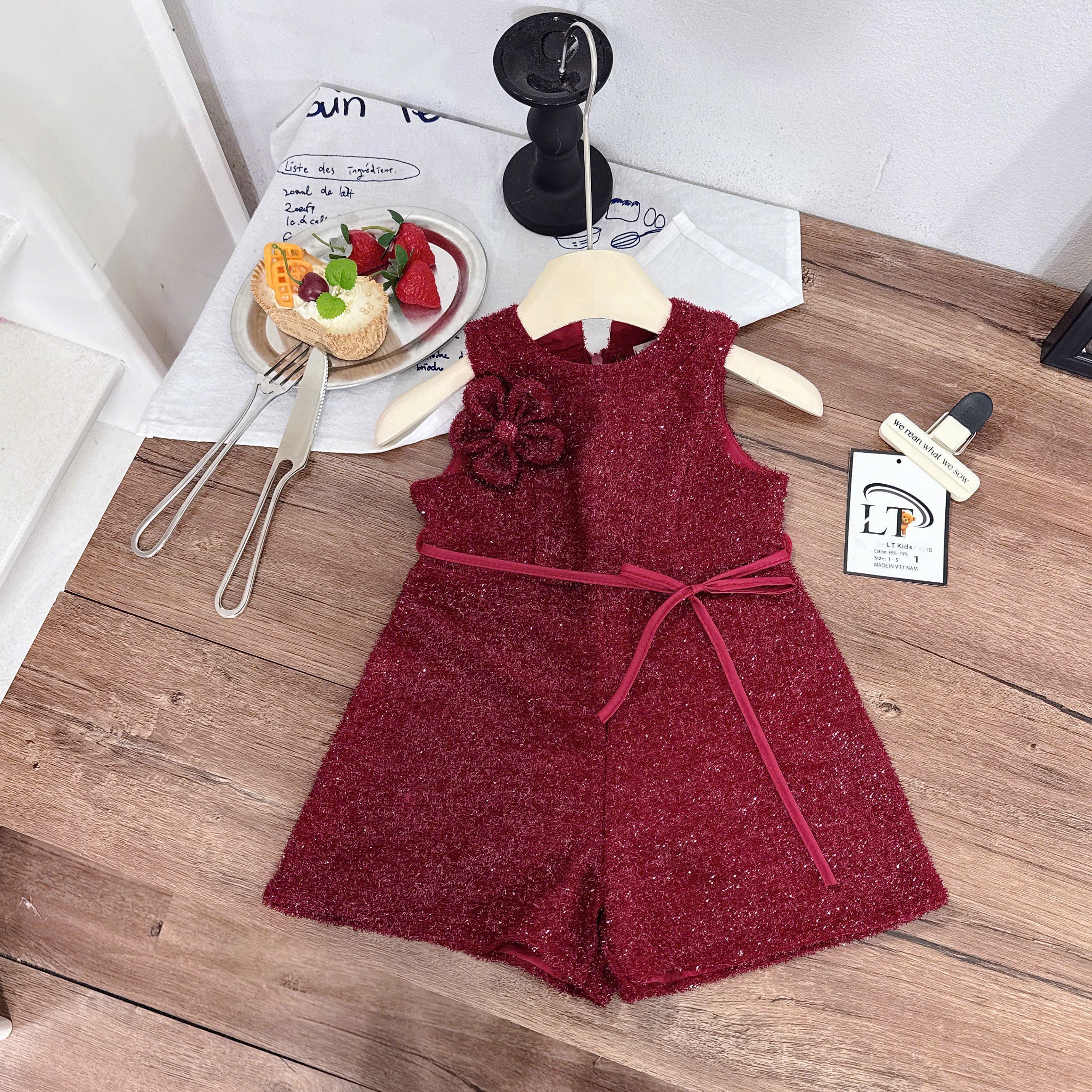 Jum kim tuyến có lót mềm bé gái