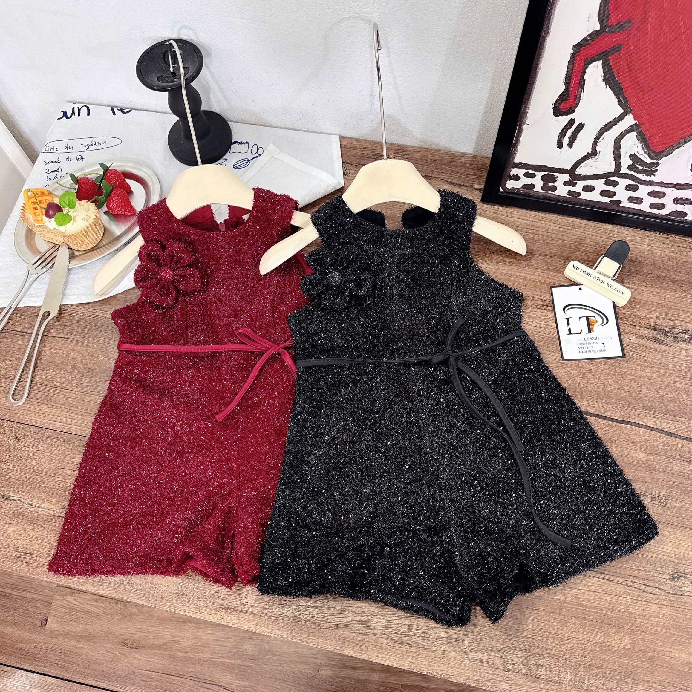 Jum kim tuyến có lót mềm bé gái