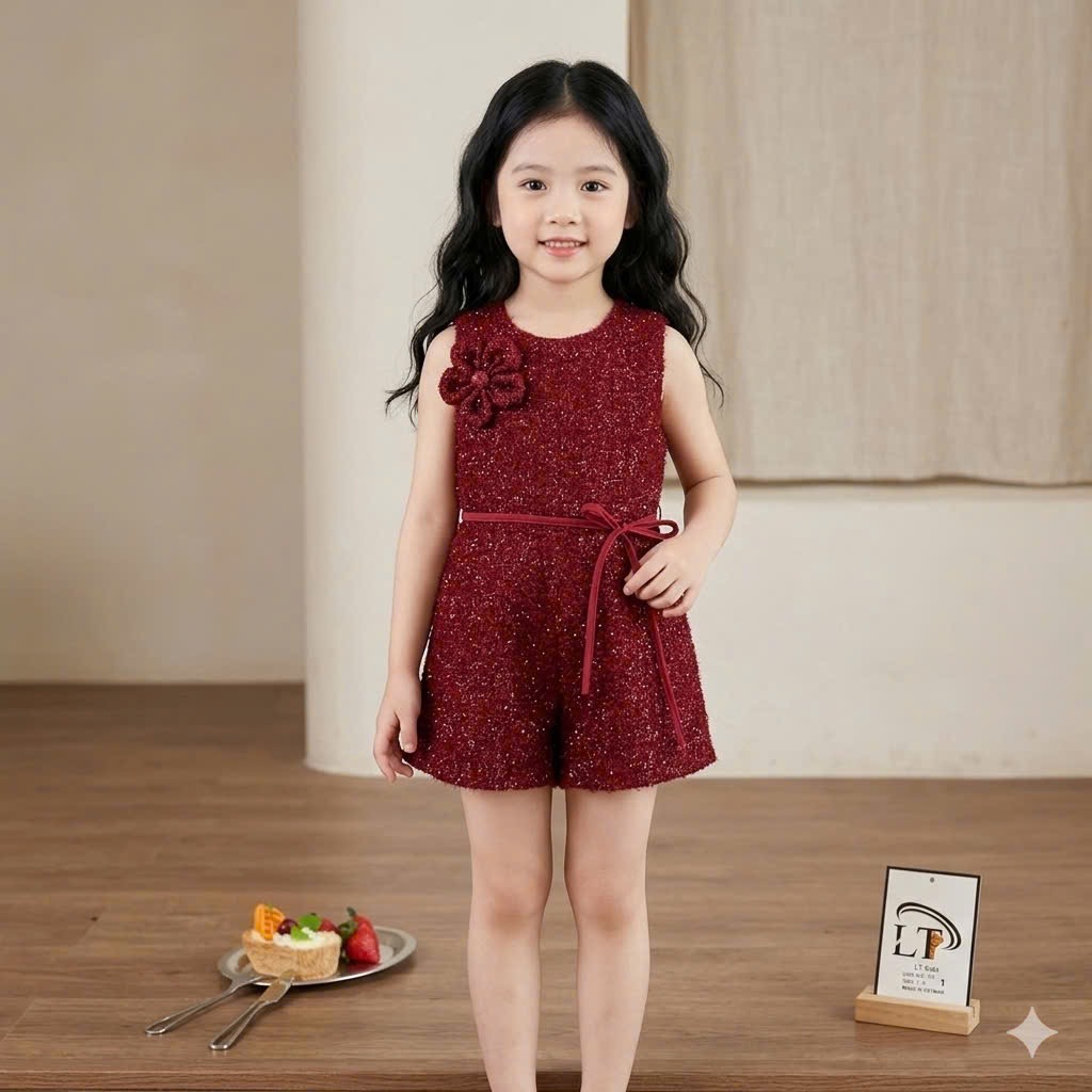 Jum kim tuyến có lót mềm bé gái