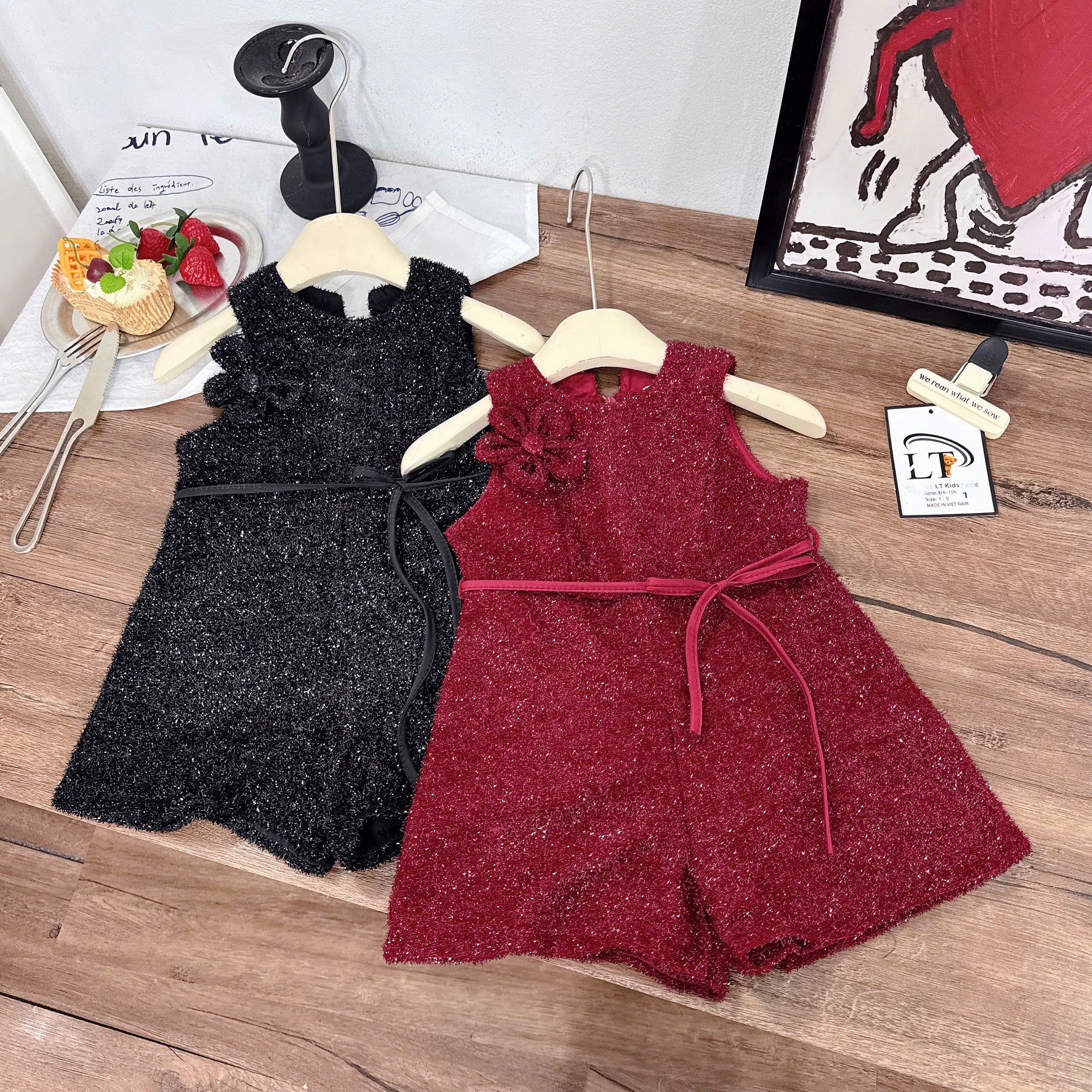 Jum kim tuyến có lót mềm bé gái