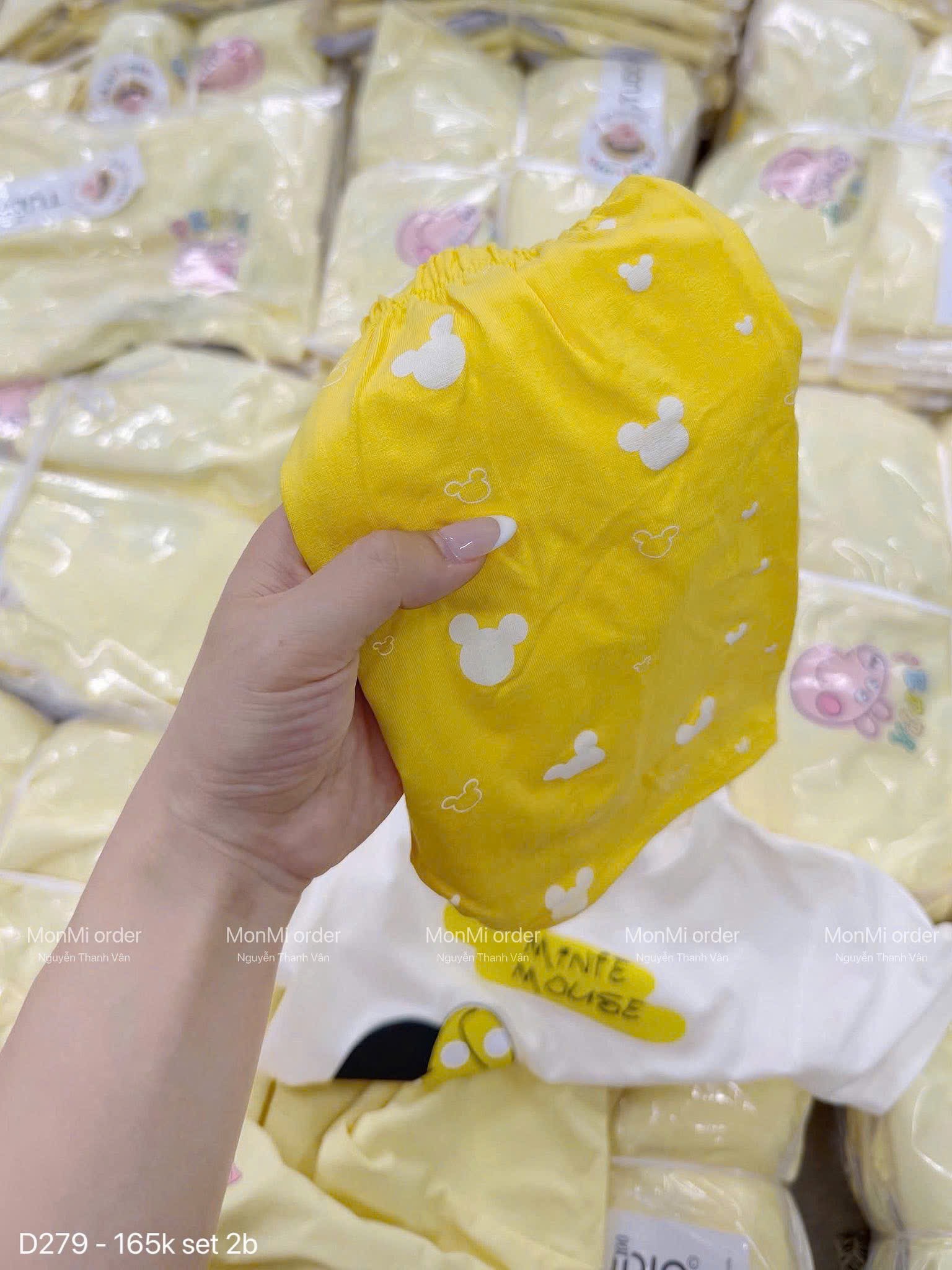 Sét 2 bộ cotton micky và peppa bé gái