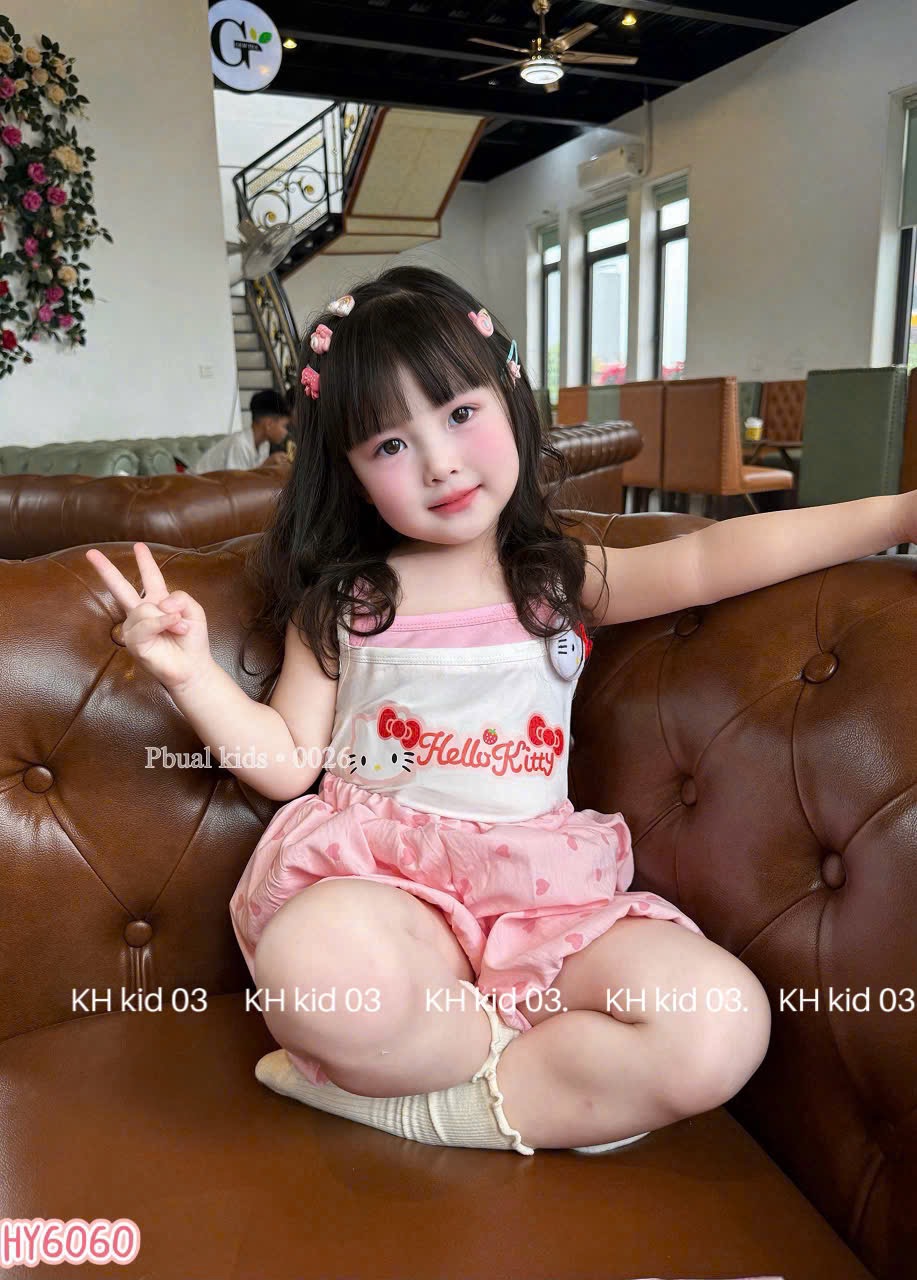 Sét 2 dây kitty cv bồng tim bé gái