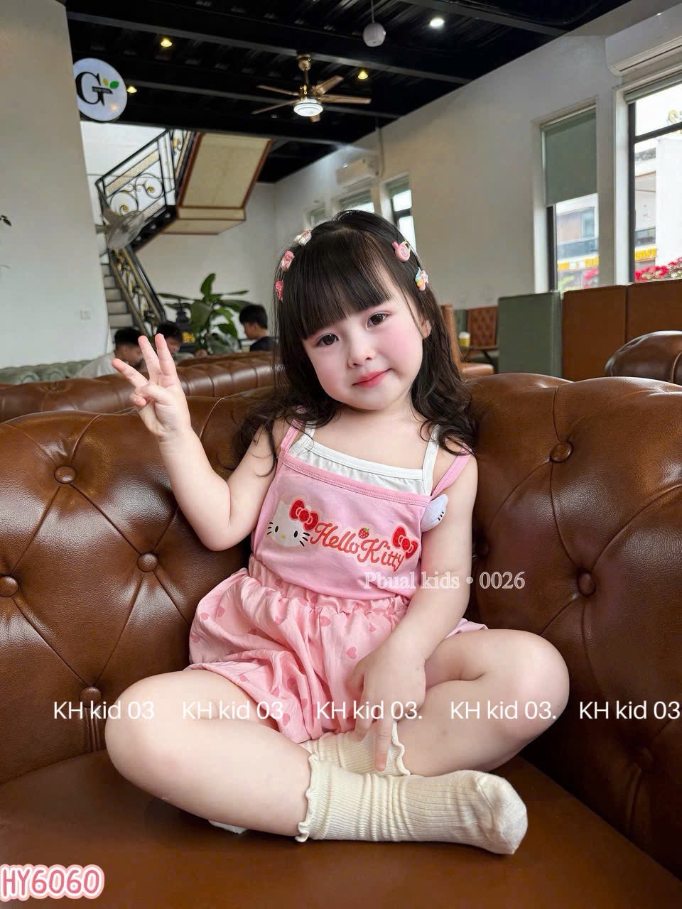 Sét 2 dây kitty cv bồng tim bé gái