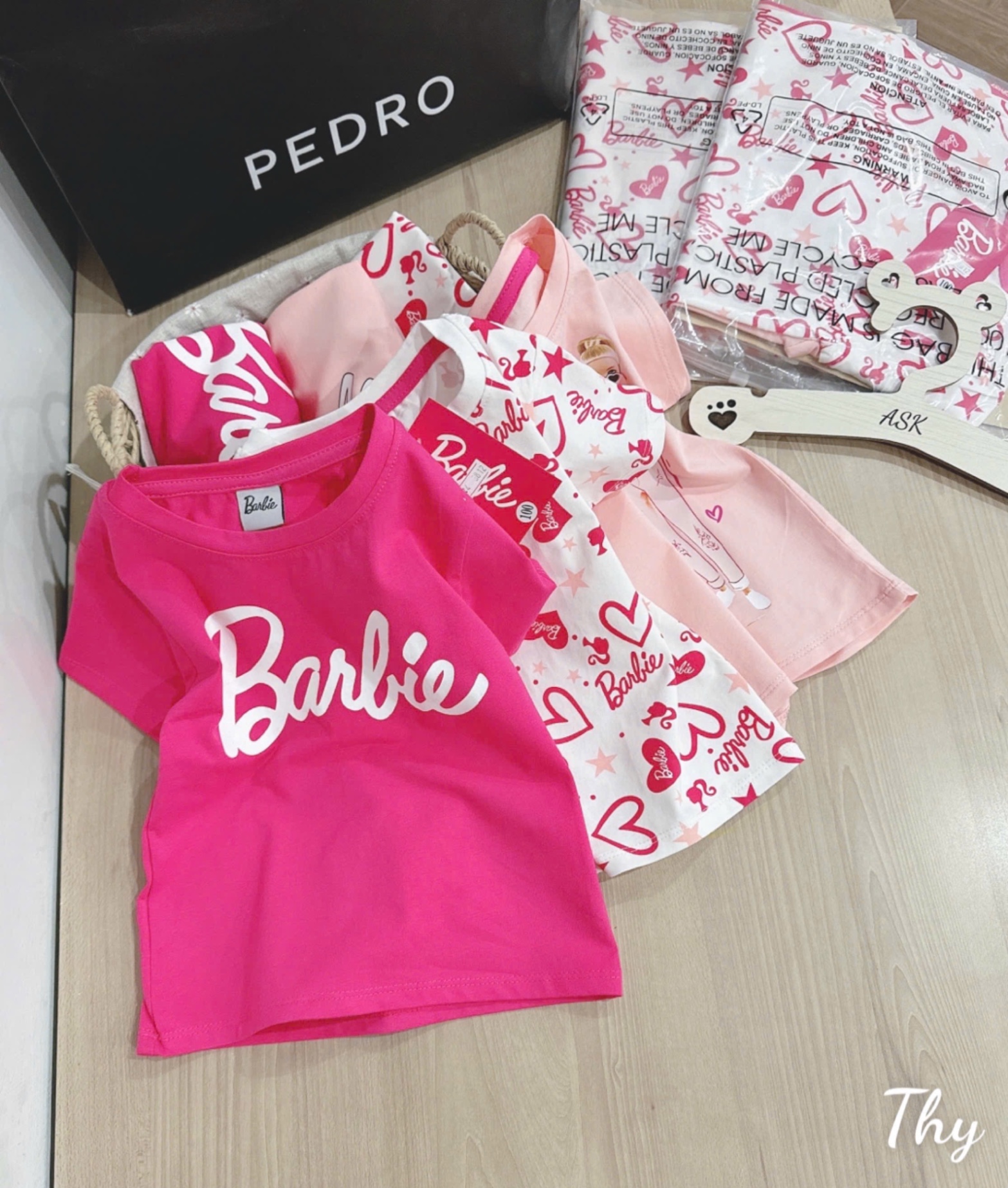 Sét 3 áo vnxk babi và hoạt hình bé gái