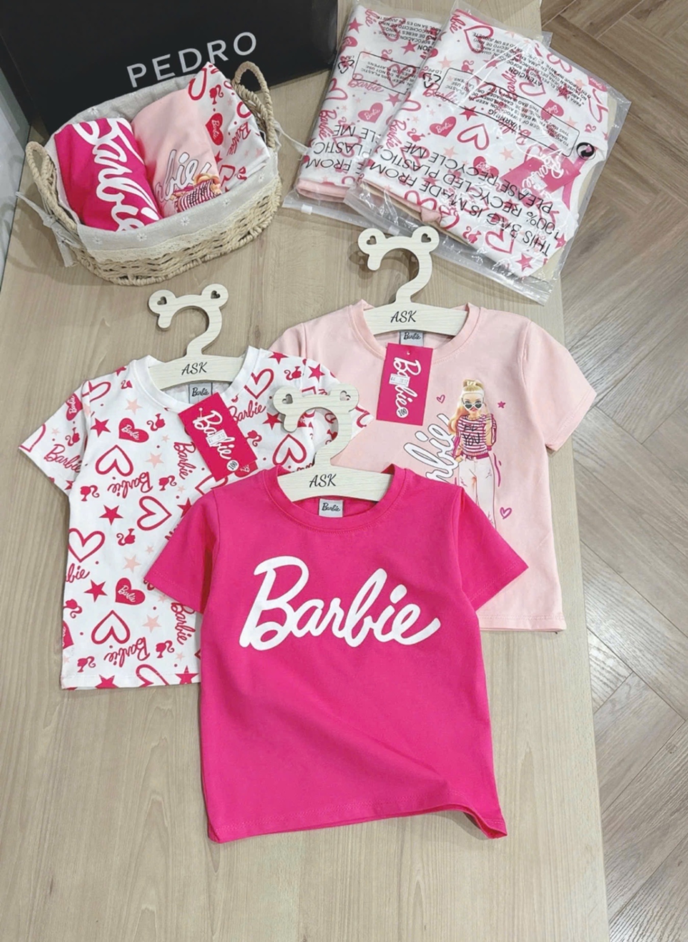 Sét 3 áo vnxk babi và hoạt hình bé gái