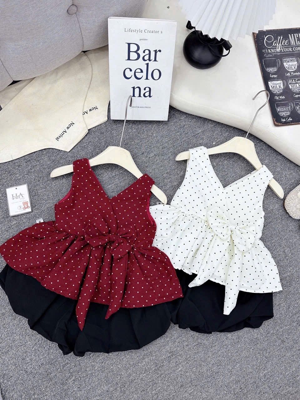 Sét áo bi quần bồng bé gái ah