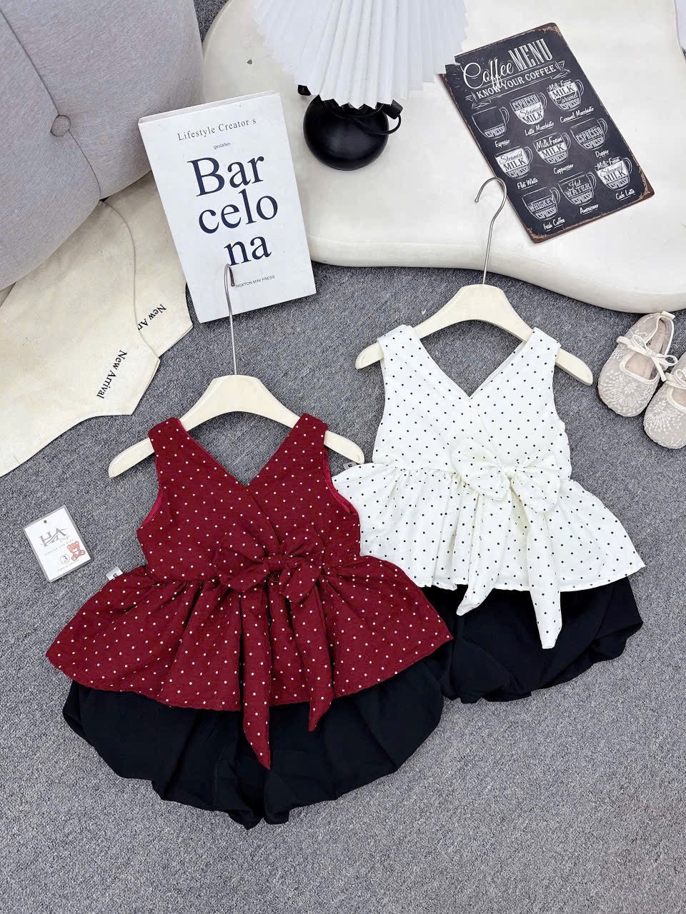 Sét áo bi quần bồng bé gái ah