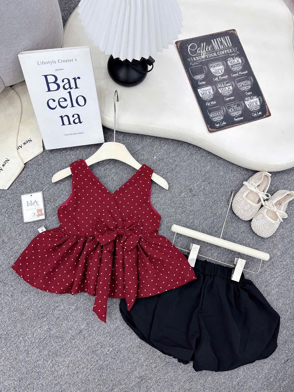 Sét áo bi quần bồng bé gái ah