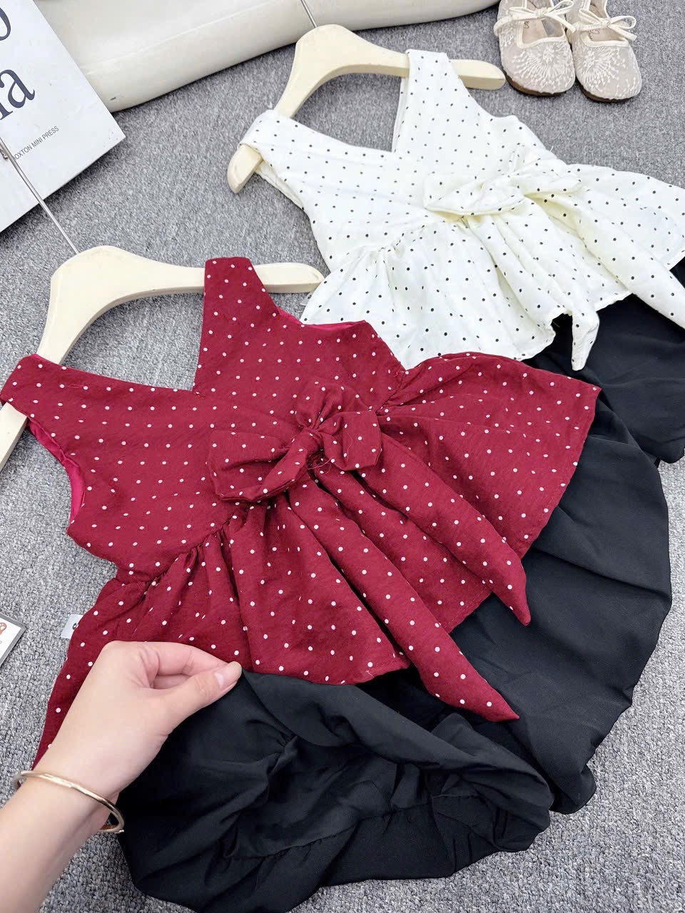 Sét áo bi quần bồng bé gái ah