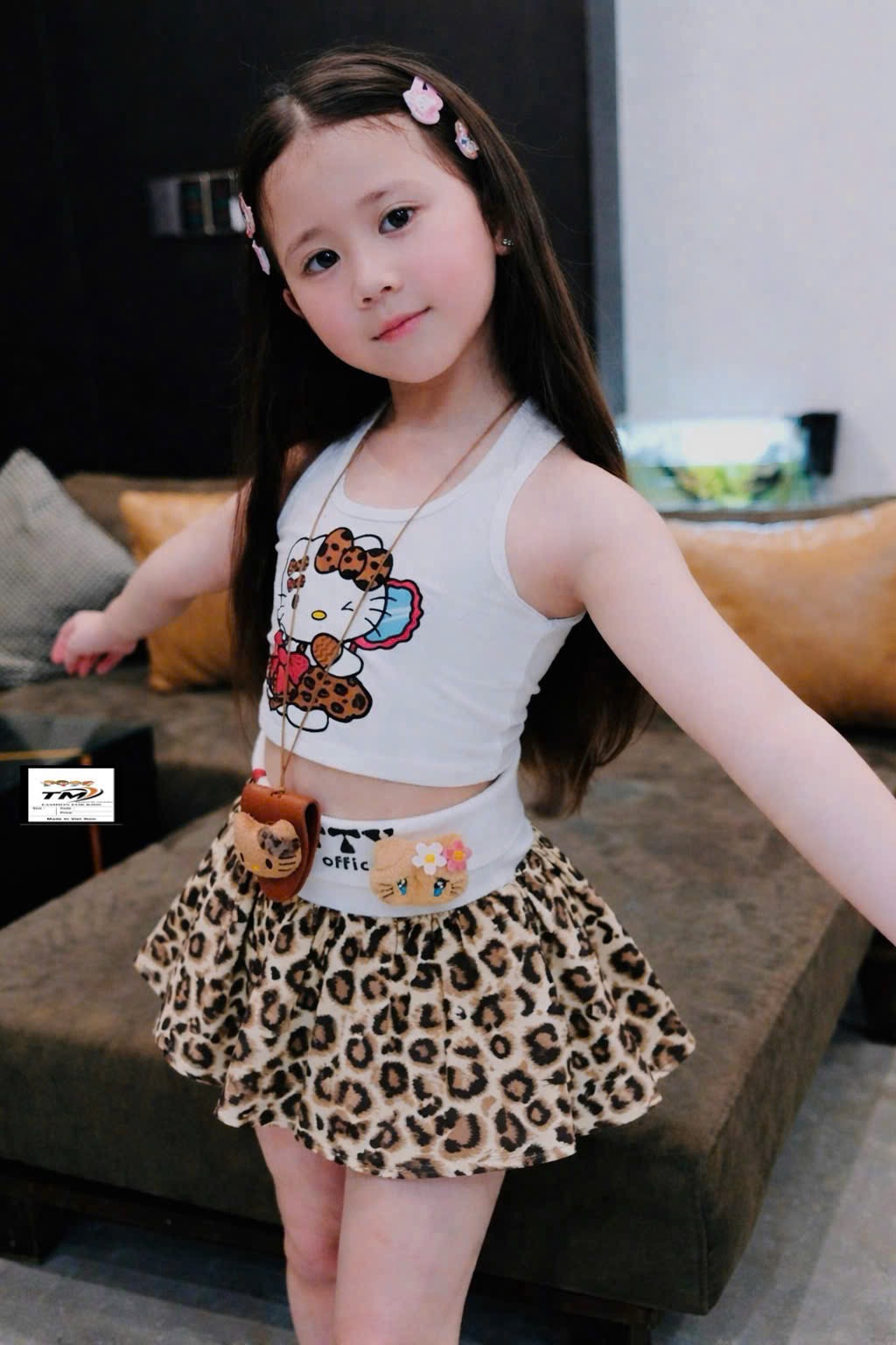 Sét áo kitty cv beo bé gái