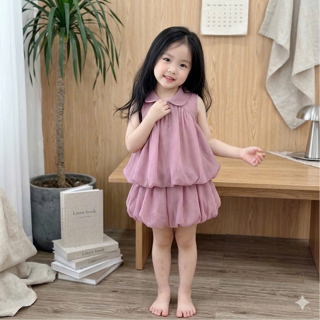 Sét áo thân bồng cv bồng bí lt bé gái