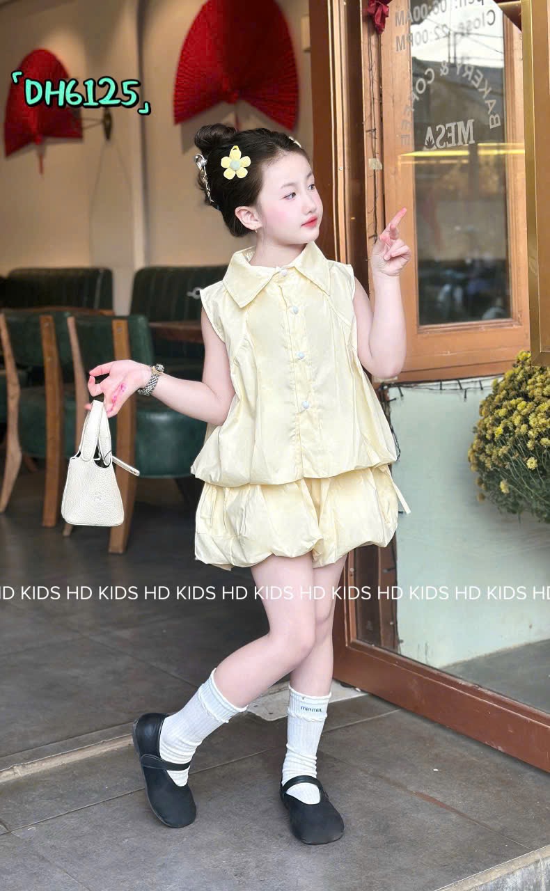 Sét áo thân bồng quần bí bé gái