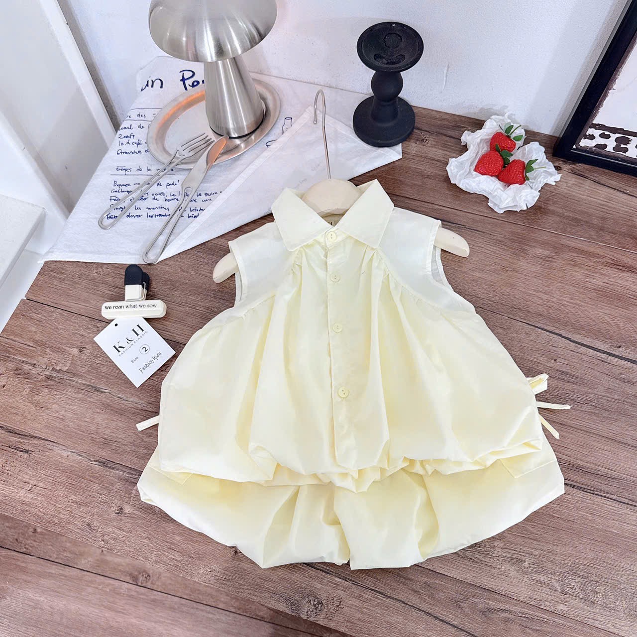 Sét áo thân bồng quần bí bé gái