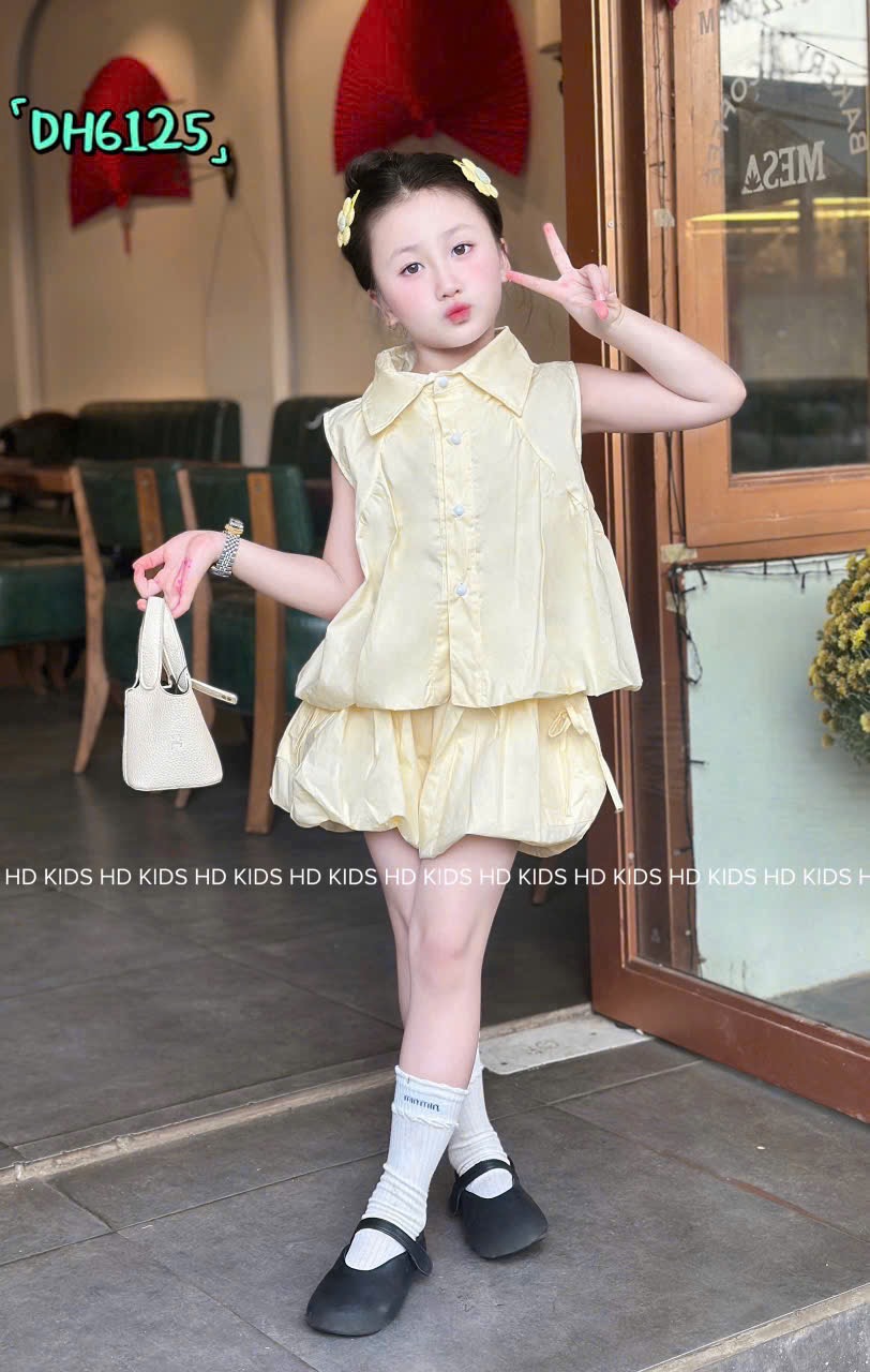 Sét áo thân bồng quần bí bé gái