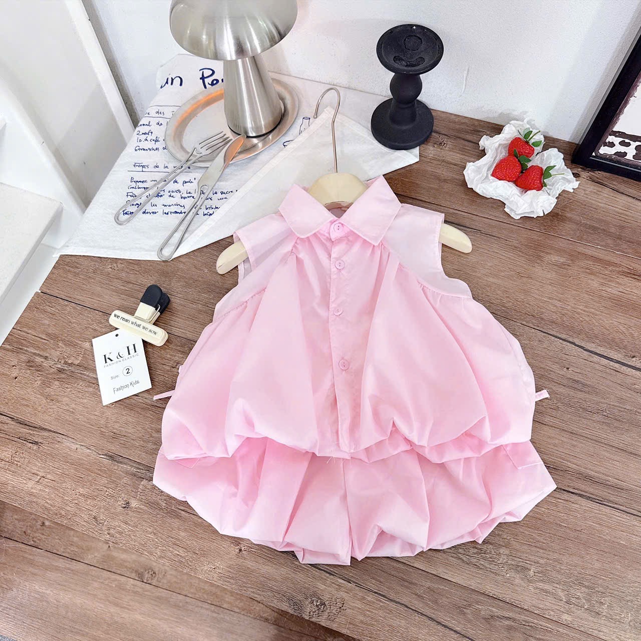 Sét áo thân bồng quần bí bé gái