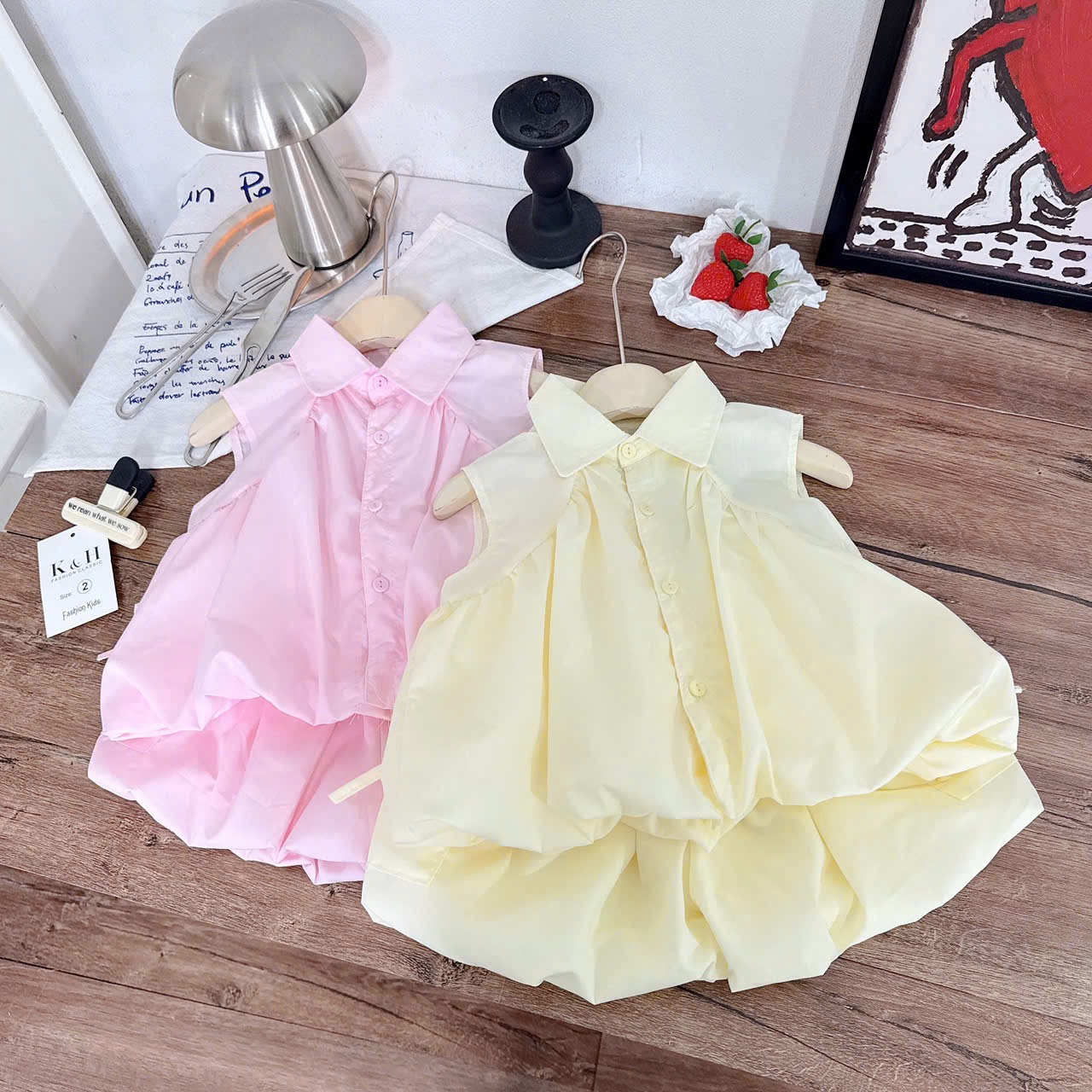 Sét áo thân bồng quần bí bé gái