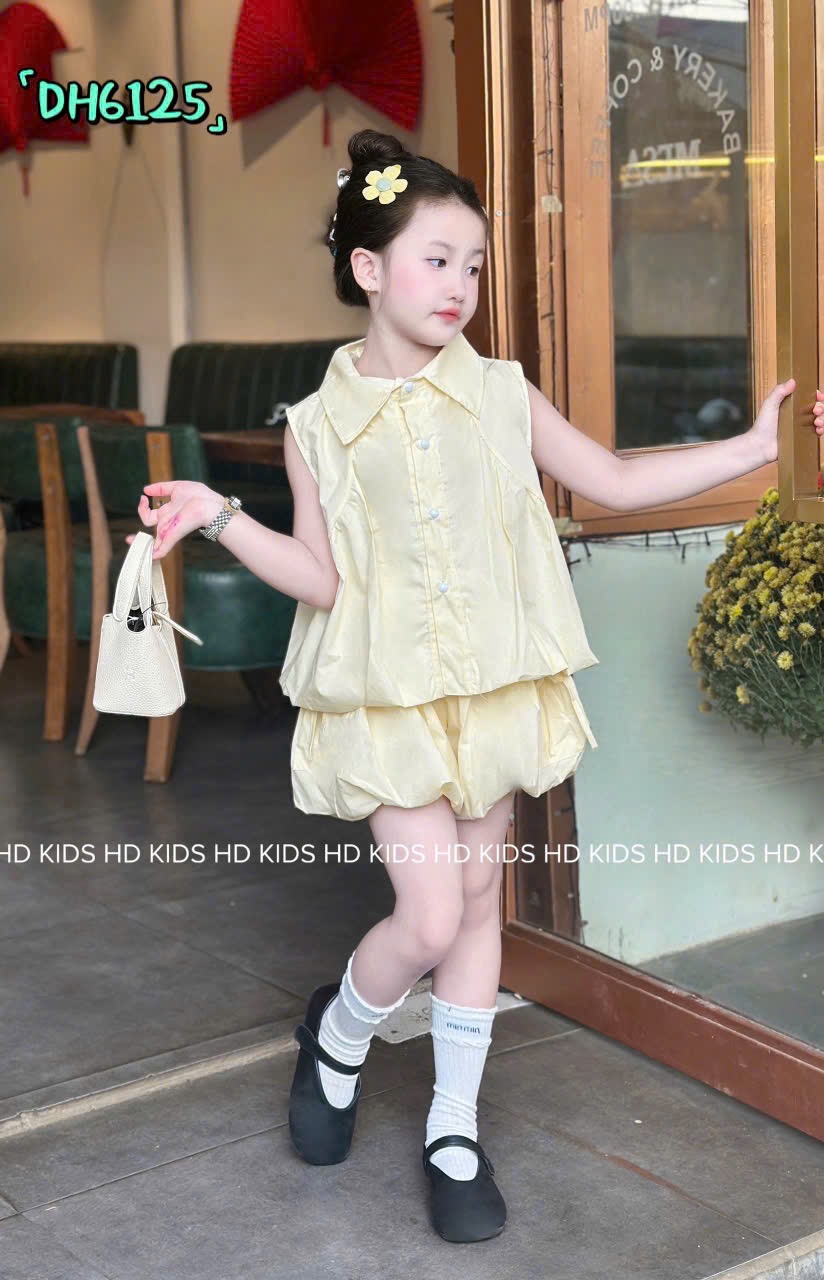 Sét áo thân bồng quần bí bé gái